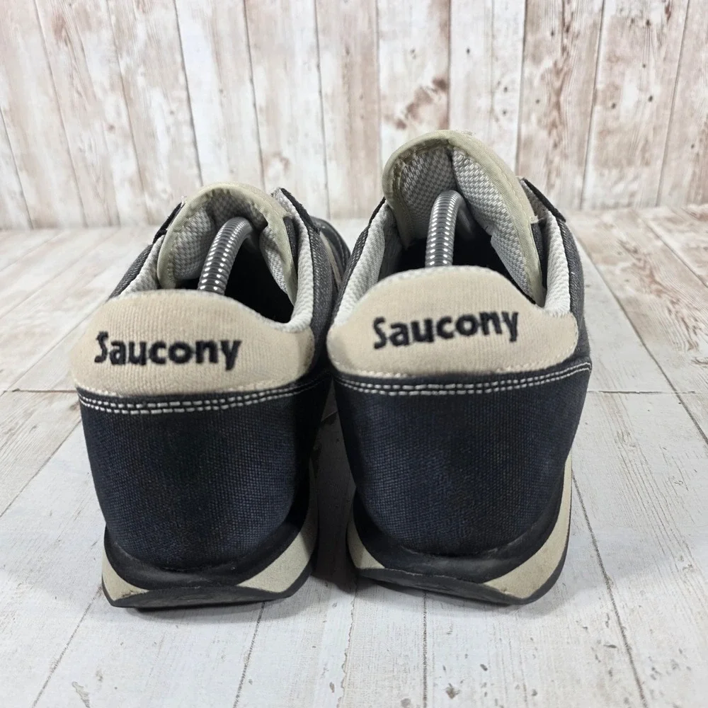 Saucony Jazz Low Pro Mens 10.5 Sneakers Black Tan 2887-4 Low Top Running Shoes